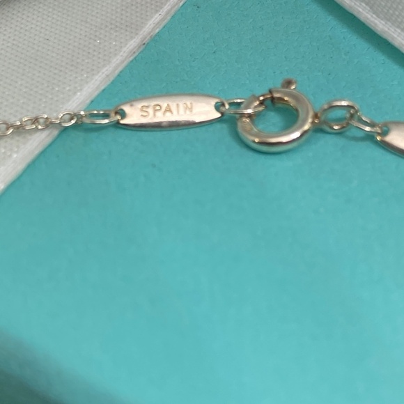 Tiffany & Co. Elsa Peretti Eternal Circle Pendant Necklace .925 Silver 16” - Picture 5 of 9